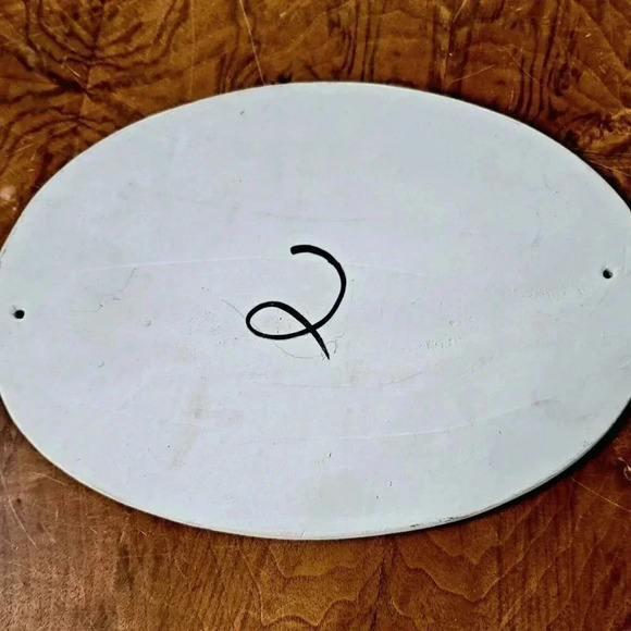 WELCOME SLATE SIGN Flowers Hanging Garden In/Outdoor Hand Paint Oval - Picture 7 of 8